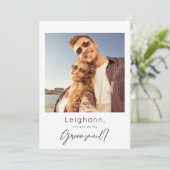 Onmiddellijke foto Mijn Groomsmaid-voorstel Kaart (Staand voorkant)