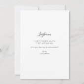 Onmiddellijke foto Mijn Groomsmaid-voorstel Kaart (Achterkant)