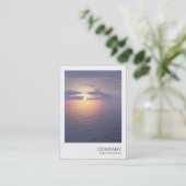 Onmiddellijke foto - Zonnestijging/Zonnetijd Visitekaartje (Staand voorkant)