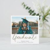 Onmiddellijke fotografie Zilver Glitter kondigen a Kaart (Staand voorkant)