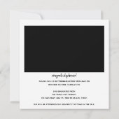 Onmiddellijke fotografie Zilver Glitter kondigen a Kaart (Achterkant)