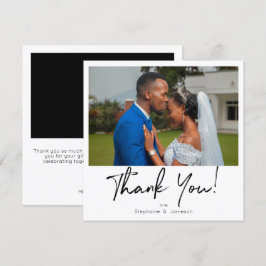 Onmiddellijke foto's en typografie - Hartelijk dan Kaart