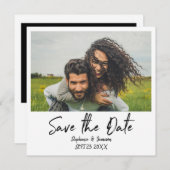 Onmiddellijke foto's en typografie Opslaan Datum - Kaart (Voorkant / Achterkant)