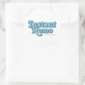 Onmiddellijke Homo Ronde Sticker (Tas)