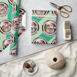Onmiddellijke kerstman! Voeg gewoon je gezicht toe Cadeaupapier