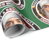 Onmiddellijke kerstman! Voeg gewoon je gezicht toe Cadeaupapier (Rol Hoek)