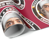 Onmiddellijke kerstman! Voeg gewoon je gezicht toe Cadeaupapier (Rol Hoek)