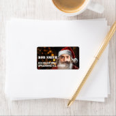 Onmiddellijke kerstman! Voeg gewoon je gezicht toe Etiket (Insitu)