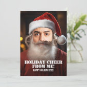 Onmiddellijke kerstman! Voeg gewoon je gezicht toe Kaart (Staand voorkant)