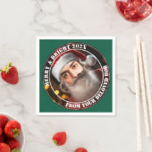 Onmiddellijke kerstman! Voeg gewoon je gezicht toe Servet (Insitu)