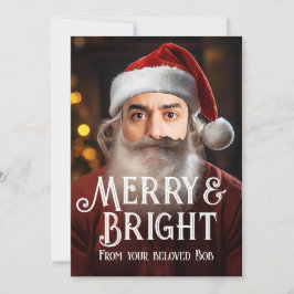 Onmiddellijke kerstman! Voeg gewoon je grappige ge Feestdagenkaart