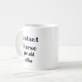 Onmiddellijke verpleegsters gewoon coffee Fun Quot Koffiemok (Voorkant links)