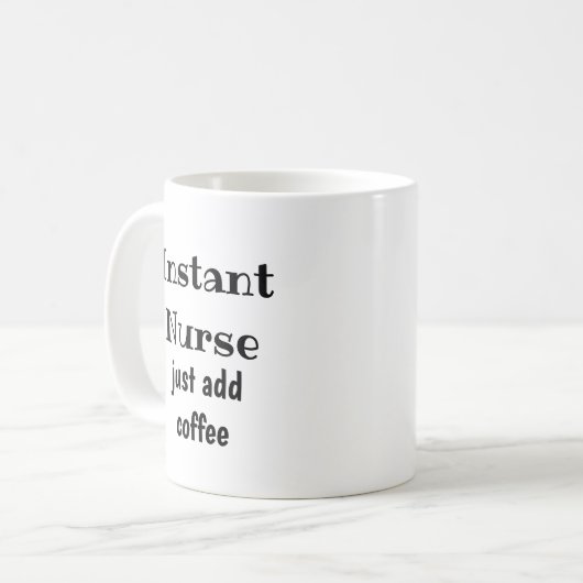 Onmiddellijke verpleegsters gewoon coffee Fun Quot Koffiemok (Voorkant links)