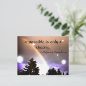 Onmogelijk is alleen een Theoretische drijfveer Briefkaart (Staand voorkant)