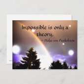 Onmogelijk is alleen een Theoretische drijfveer Briefkaart (Voorkant / Achterkant)