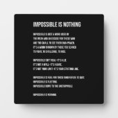 Onmogelijk is niets, gym, drukte, succes, grind fotoplaat (Voorkant)