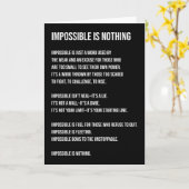 Onmogelijk is niets, gym, drukte, succes, grind kaart (Gele Bloem)