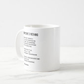 Onmogelijk is niets, gym, drukte, succes, grind koffiemok (Voorkant links)