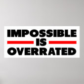 Onmogelijk is overwaardeerd poster (Voorkant)