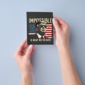 Onmogelijk is wat we het beste doen Trump 4 juli Flyer (Hand)