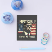 Onmogelijk is wat we het beste doen Trump 4 juli Flyer (Enkel)