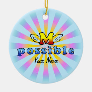 onmogelijk  keramisch ornament