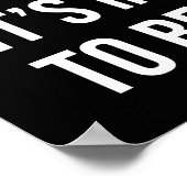 Onmogelijk om gemiddeld te zijn, drukte, fitnessru poster (Hoek)