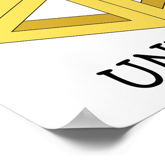 "Onmogelijk" Poster voor optische verlichting (Hoek)