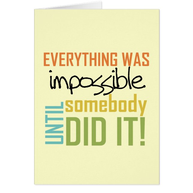 Onmogelijk tot iemand het deed (Voorkant)