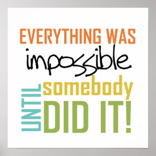 Onmogelijk tot iemand het deed poster