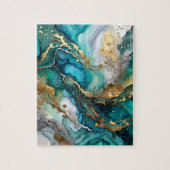 Onmogelijke abstracte marmeren legpuzzel (Verticaal)