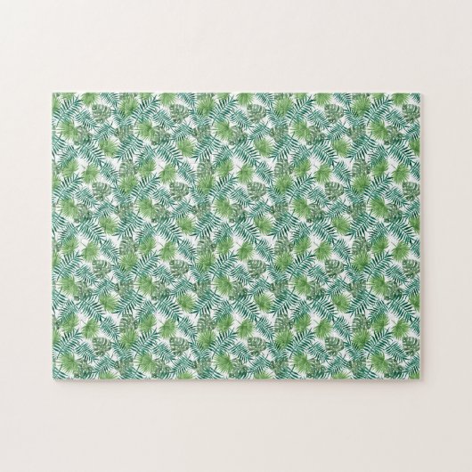 Onmogelijke botanische tropische bladeren puzzel (Horizontaal)