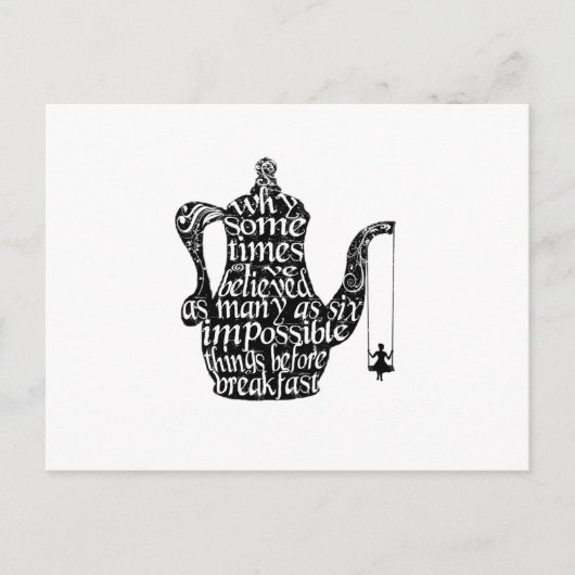 Onmogelijke dingen briefkaart (Voorkant)