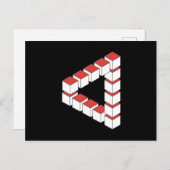 Onmogelijke driehoek Abstract Briefkaart (Voorkant / Achterkant)