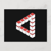 Onmogelijke driehoek Abstract Briefkaart (Voorkant)