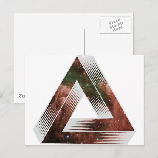 Onmogelijke driehoek briefkaart (Voorkant / Achterkant)
