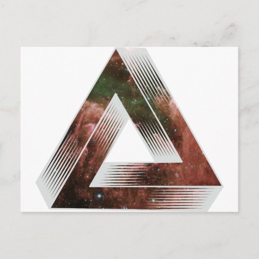 Onmogelijke driehoek briefkaart (Voorkant)