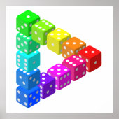 Onmogelijke driehoek Dice Poster (Voorkant)