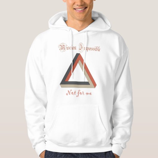 Onmogelijke driehoek hoodie (Voorkant)