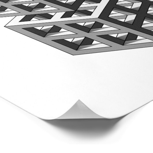 Onmogelijke driehoek poster (Hoek)