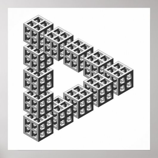 Onmogelijke driehoek poster (Voorkant)