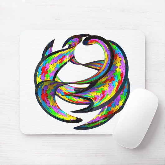 Onmogelijke geometrie muismat (Met muis)