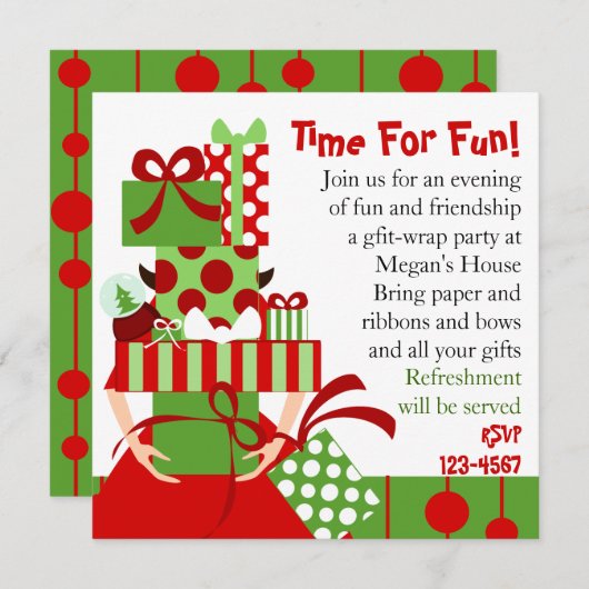 Onmogelijke Gift Stack Kaart (Voorkant / Achterkant)