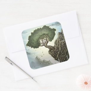 Onmogelijke hoop vierkante sticker