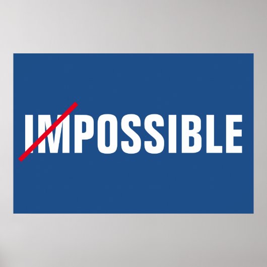 Onmogelijke Inspirerend mogelijkheden Poster (Voorkant)