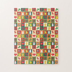 Onmogelijke kerstpuzzel legpuzzel