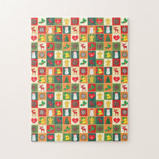 Onmogelijke kerstpuzzel legpuzzel