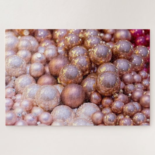 Onmogelijke kerstversiering blaasjes Jigzaag Pu Legpuzzel (Horizontaal)