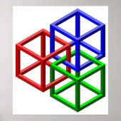 Onmogelijke kubussen poster (Voorkant)