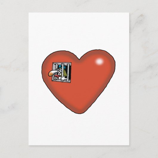 Onmogelijke liefde - Liefdesgevangene Briefkaart (Voorkant)